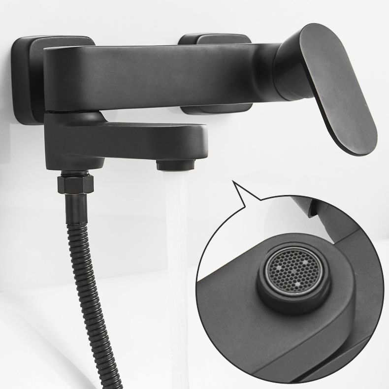 Lisslune | Modern Wall-Mounted Bathtub Faucet Trim Metal Single-Lever Bathtub Faucet Trim