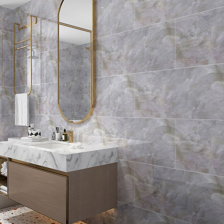 Lisslune | Individual Tile Wallpaper Contemporary Plastic Peel and Stick Wall Tile