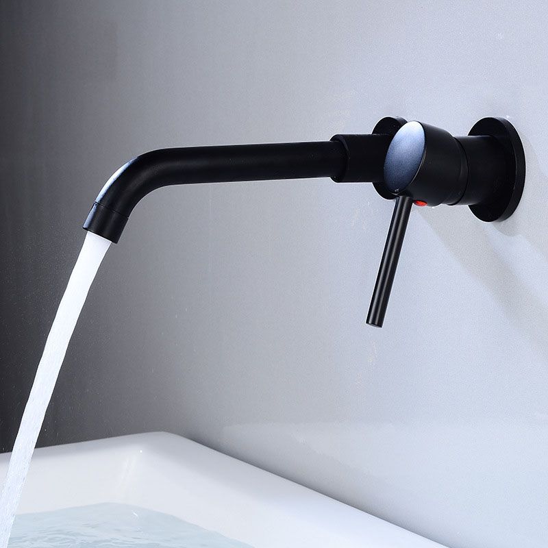 Lisslune | Wall mounted metal bathtub faucet single lever swivel bathtub tap trim