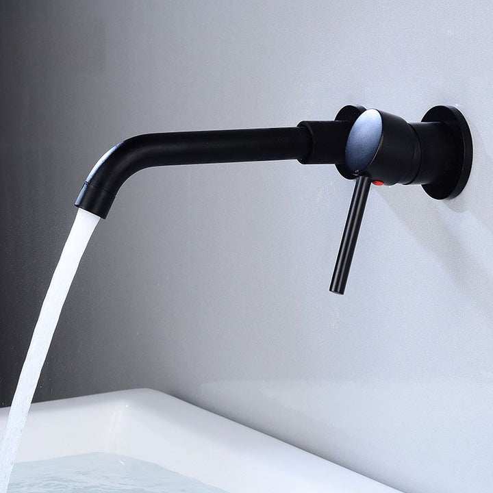 Lisslune | Wall mounted metal bathtub faucet single lever swivel bathtub tap trim