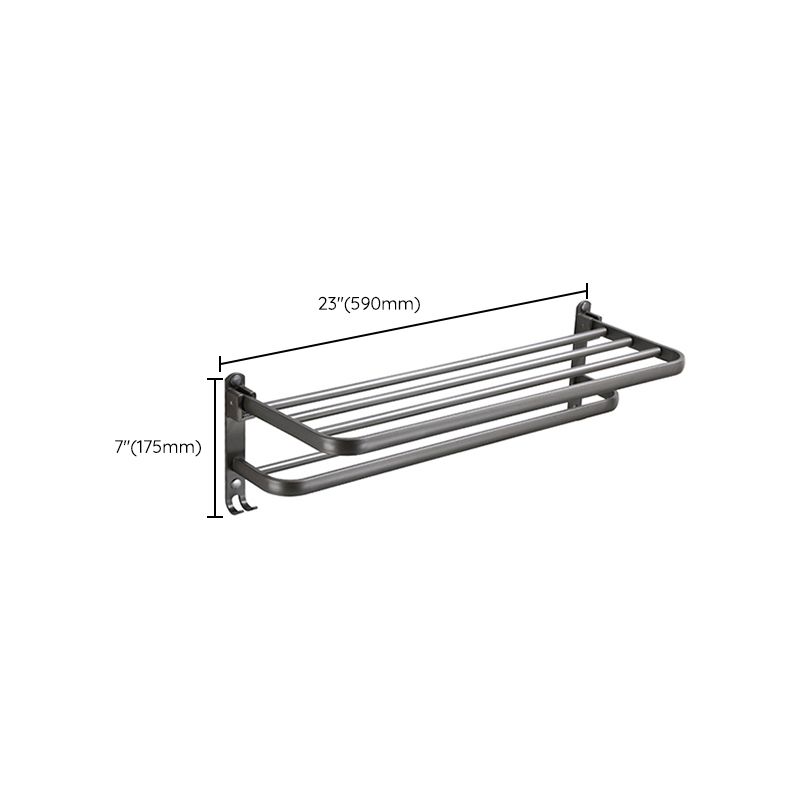 Lisslune | Modern Bathroom Fixture Set Towel Bar Gray Bathroom Shelf Bathroom Set