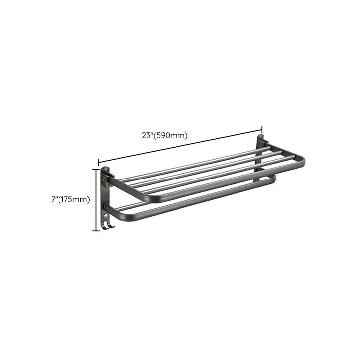 Lisslune | Modern Bathroom Fixture Set Towel Bar Gray Bathroom Shelf Bathroom Set