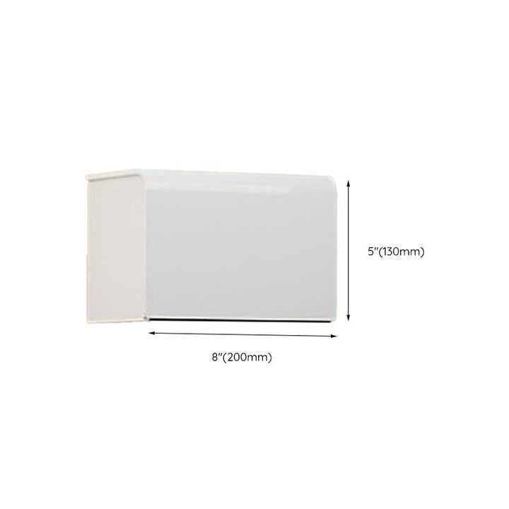 Lisslune | White Bathroom Accessories Set Contemporary Aluminum Bathroom Accessories Kit with Towel Rail