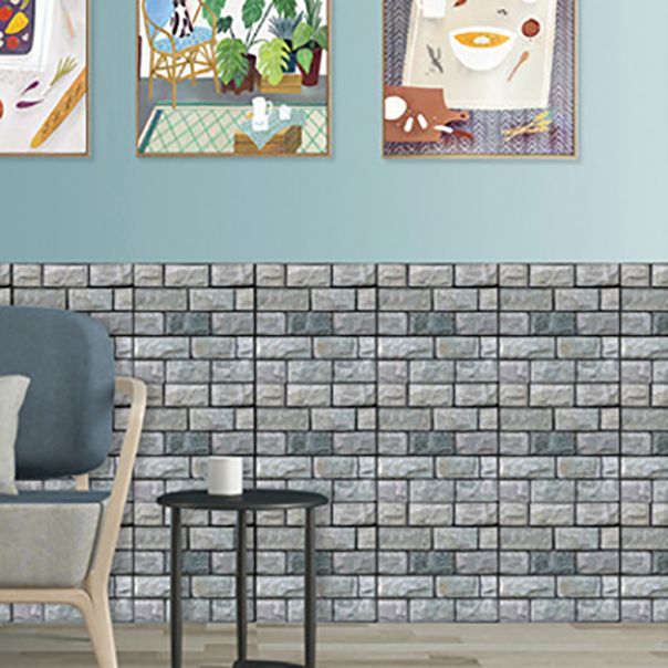 Lisslune | Plastic Peel-and-Stick Tiles Indoor Subway Tiles Wallpaper with Waterproof
