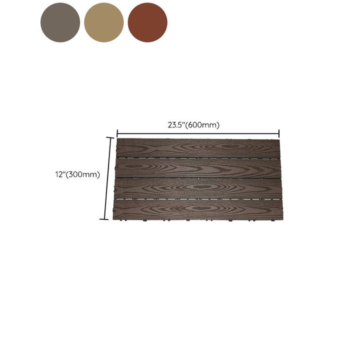 Lisslune | 12" X 24" Deck/Pavement Floor Tiles 4-Slat Decking Tiles