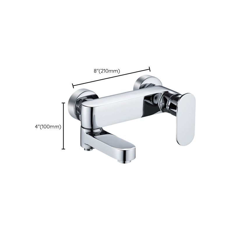 Lisslune | Modern Wall-Mounted Bathtub Faucet Trim Metal Single-Lever Bathtub Faucet Trim