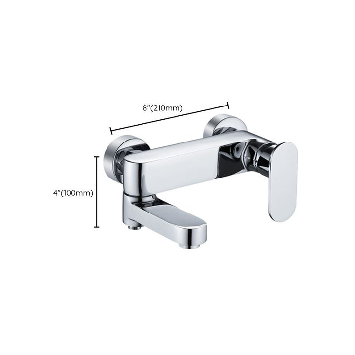 Lisslune | Modern Wall-Mounted Bathtub Faucet Trim Metal Single-Lever Bathtub Faucet Trim