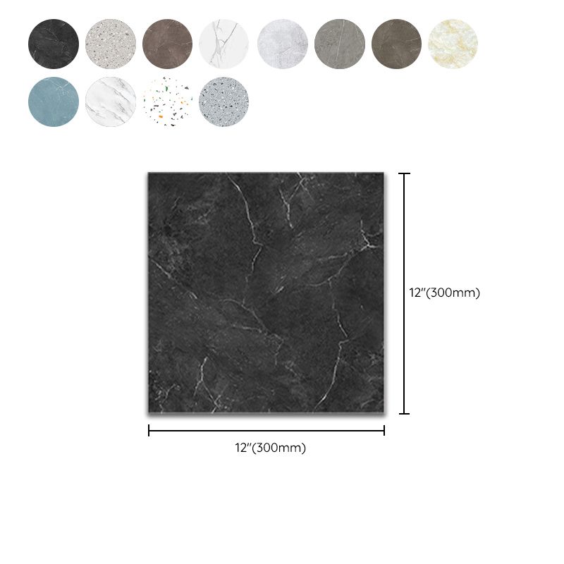 Lisslune | Peel & Stick Vinyl Floor Smooth Vinyl Flooring with Marble Look