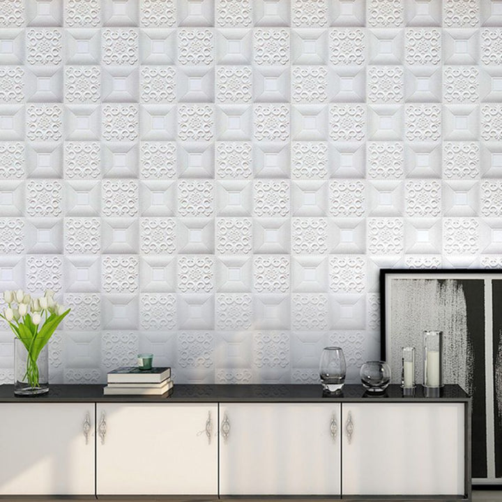 Lisslune | 3D Wall Panel Modern Simple Home Living Room Wall Panel (10-Pack)