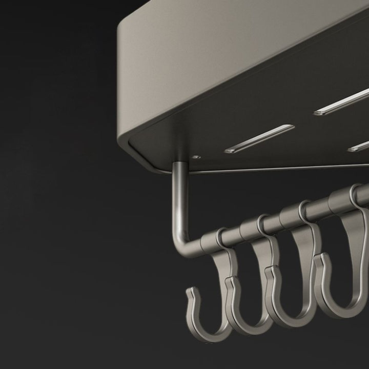 Lisslune | Adhesive Holder Metal Bathroom Accessory Single Piece or in Set with Shelf