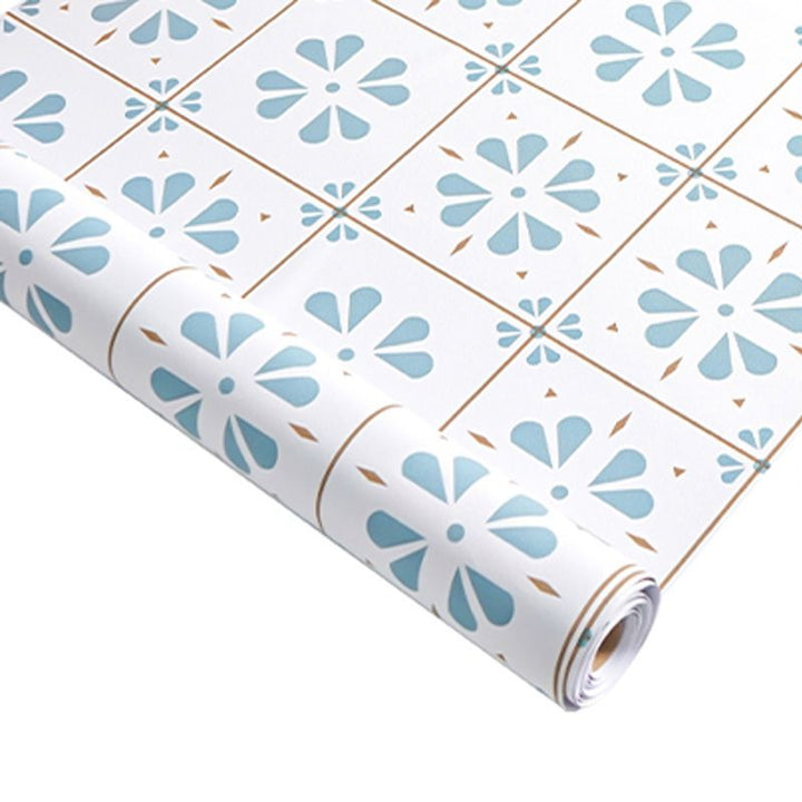 Lisslune | Modern Tile Peel & Stick PVC Grid Pattern Self-Adhesive Wallpaper