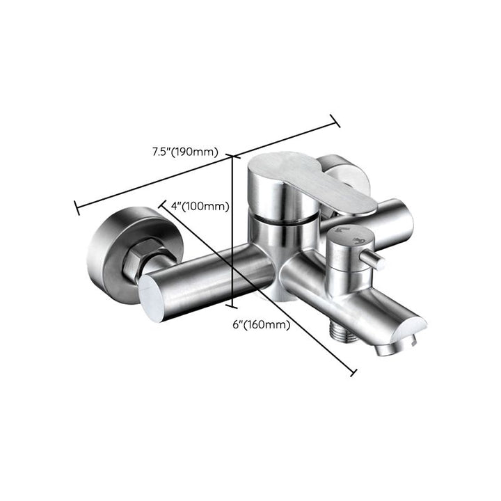 Lisslune | Popular Bathtub Filling Station Trim 304 Stainless Steel Wall Mounted Bathtub Filling Station