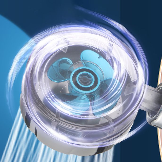 Lisslune | Plastic Shower Head Round Handheld Shower Head with Adjustable Water Flow