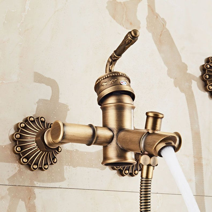 Lisslune | Wall Mounted Metal Freestanding Bathtub Filler Copper Freestanding Faucet