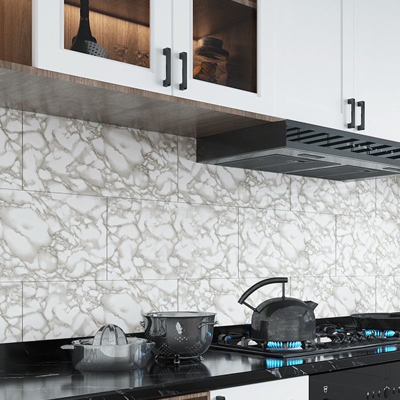 Lisslune | PVC Mosaic Tiles Peel and Stick Tile Kitchen Waterproof Backsplash Peel and Stick Wall Tile