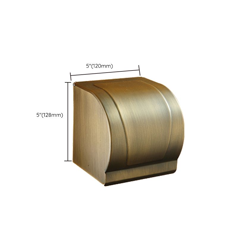 Lisslune | Worn Brass Traditional Bathroom Set with Bath Shelf/Paper Holder & Towel Bar