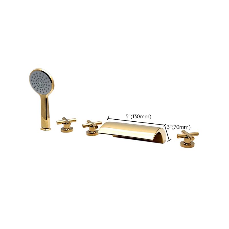 Lisslune | Contemporary Style Bathroom Faucet Metal Deck Mounted Bathroom Faucet