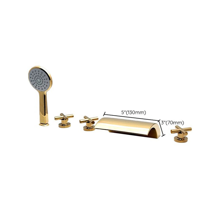 Lisslune | Contemporary Style Bathroom Faucet Metal Deck Mounted Bathroom Faucet
