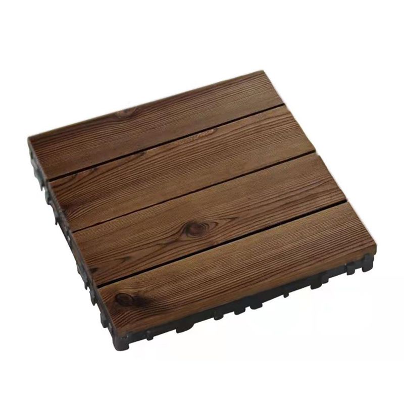Lisslune | Outdoor Deck Board Wood Square Stripes Composite Flooring Terrace
