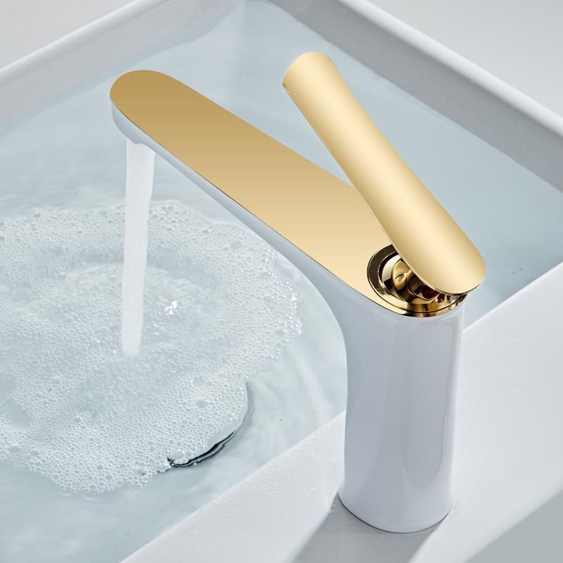 Lisslune | Light Luxury Sink Faucet 6.69" H Modern Brass Sink Faucet