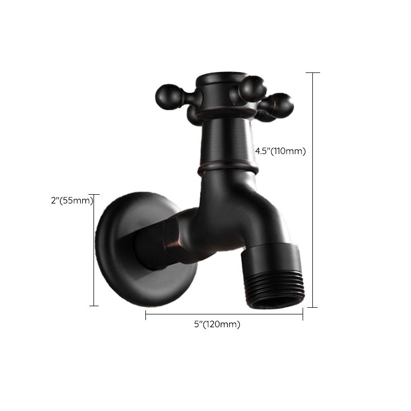 Lisslune | Width Bathroom Sink Faucet Wall-Mounted Cross Handle Faucet