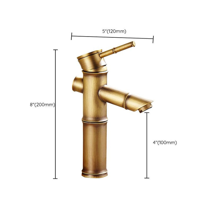 Lisslune | Country House Style Single Hole Sink Faucet with a Lever Handle