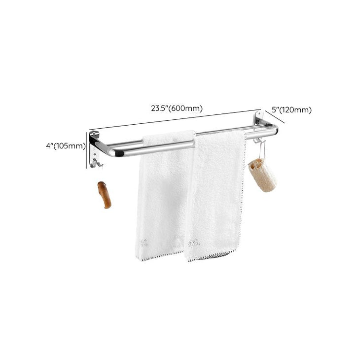 Lisslune | Modern Bathroom Set with Bathroom Shelf/Towel Bar Polished Chrome Bathroom Accessory Set
