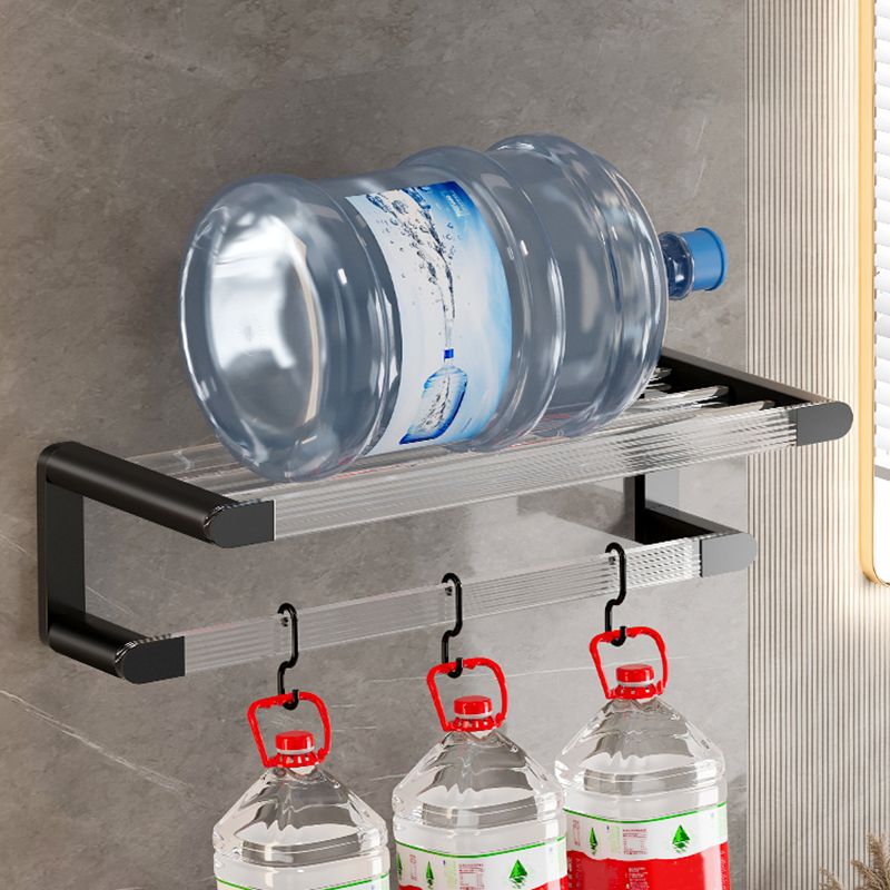 Lisslune | Black Bathroom Set Metallic & Acrylic Bathroom Accessory Set made of Stainless Steel Aluminium