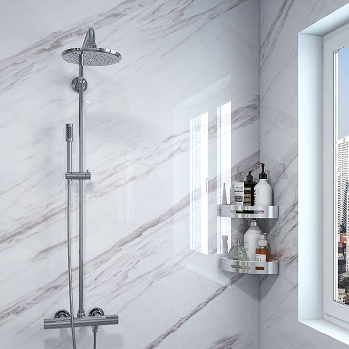 Lisslune | Modern Peel and Stick Tile Vinyl Smooth Back Wall Wallpaper