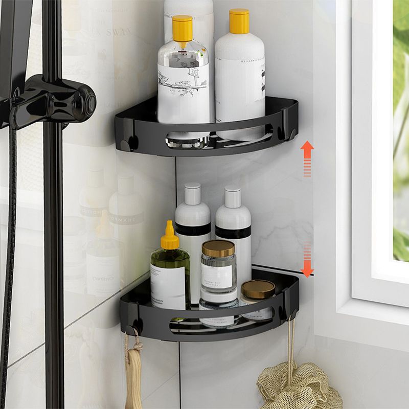 Lisslune | Modern Bathroom Accessories Black Paper Holder Bathroom Shelf Bathroom Accessory Set