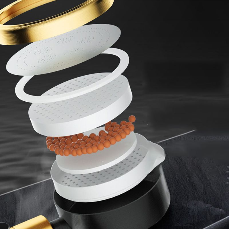 Lisslune | Modern Metal Hand Shower in Black Water efficient round Shower Head