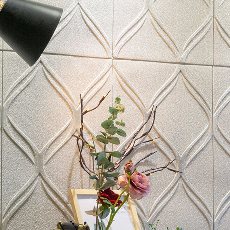 Lisslune | Contemporary waterproof wall planks striped brick bedroom wall panels