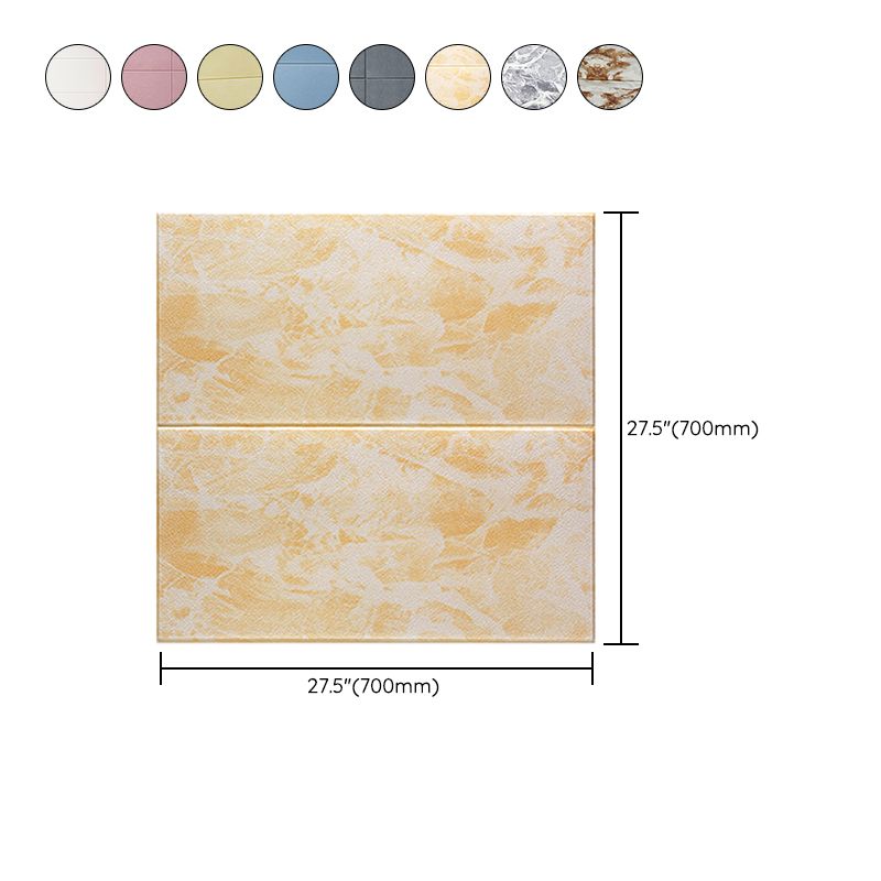 Lisslune | Glam Wall Covering Peel and Stick Texture Effect Design Square Wall Panel