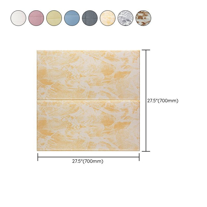 Lisslune | Glam Wall Covering Peel and Stick Texture Effect Design Square Wall Panel
