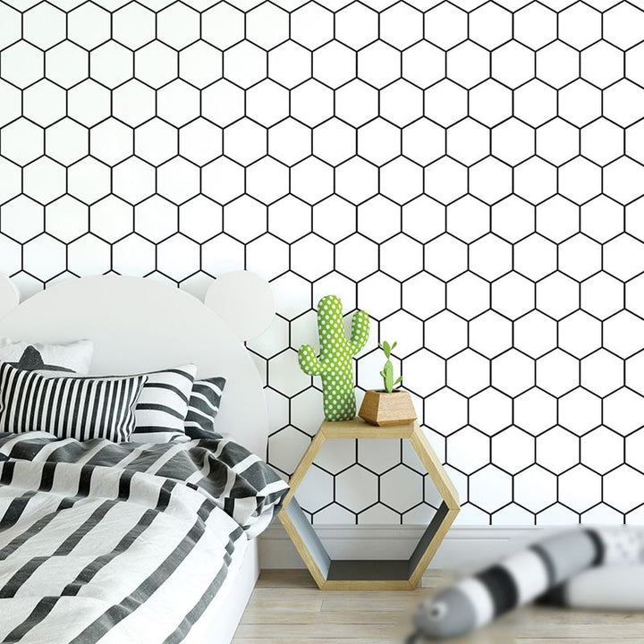 Lisslune | Peel and Stick Hexagonal Tiles Waterproof Peel & Stick Tile for Shower 2-Pack