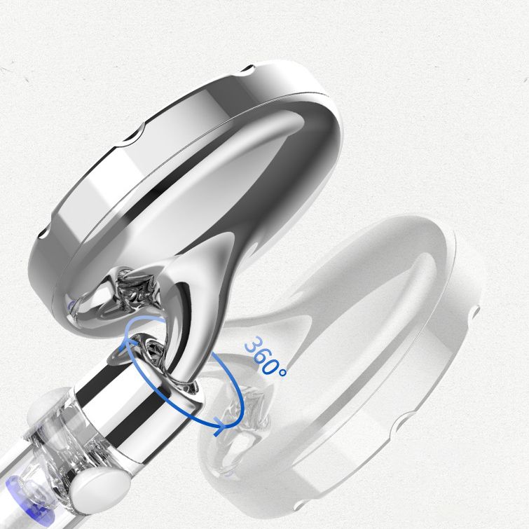 Lisslune | Silver Hand Shower Standard Round Showerhead Combo