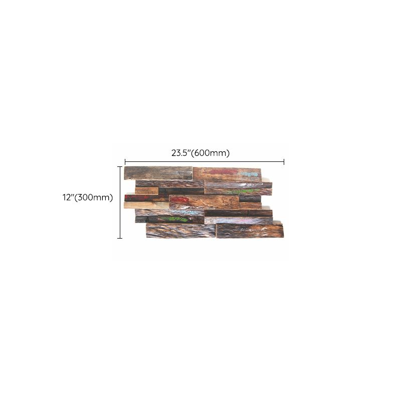 Lisslune | Wall cladding wood shiplap mosaic modern interior wall cladding
