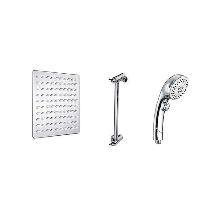 Lisslune | Stainless Steel 8 Inch Shower Set 5 Sprays Handheld Shower Head Shower Arm
