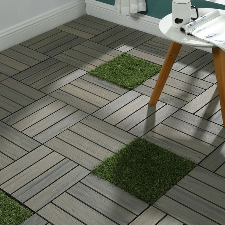 Lisslune | Square Click Paver Tiles Striped Pattern Tiles