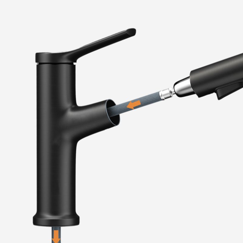 Lisslune | Modern Sink Faucet Solid Color Metal Sink Bathroom Faucet