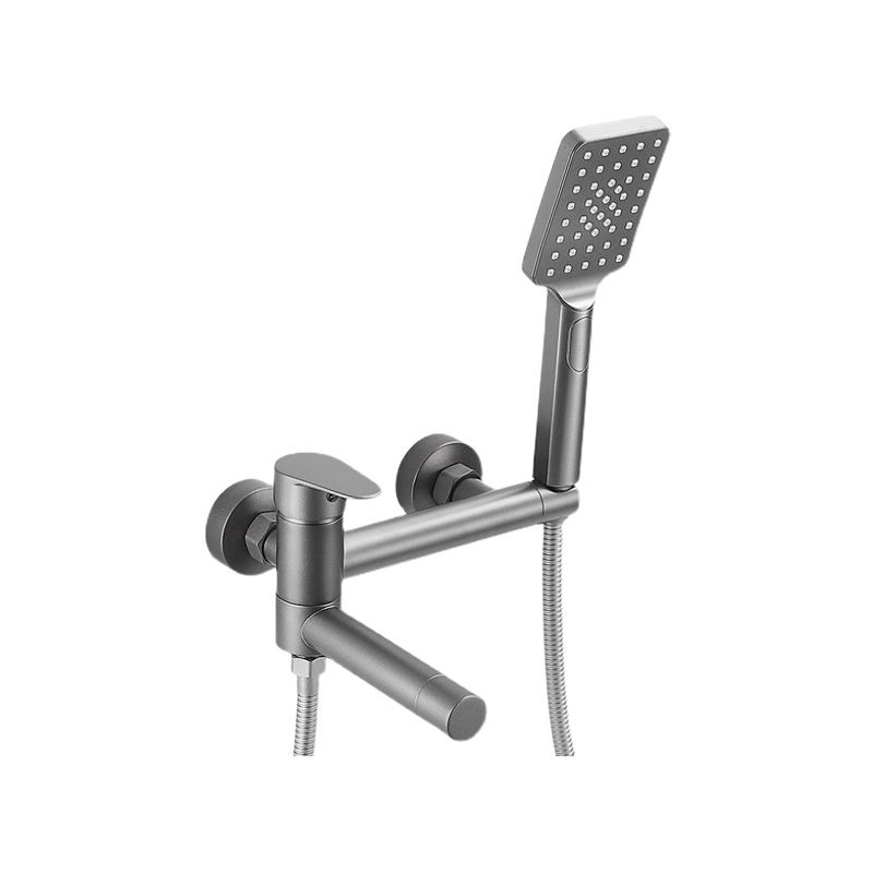 Lisslune | Wall-mounted metal bathtub faucet low arch single lever bathtub faucet trim