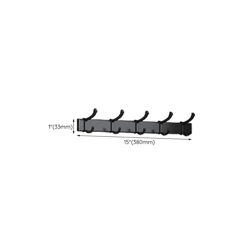 Lisslune | Traditional Aluminum Bathroom Accessories Set Black Bathroom Accessories Kit