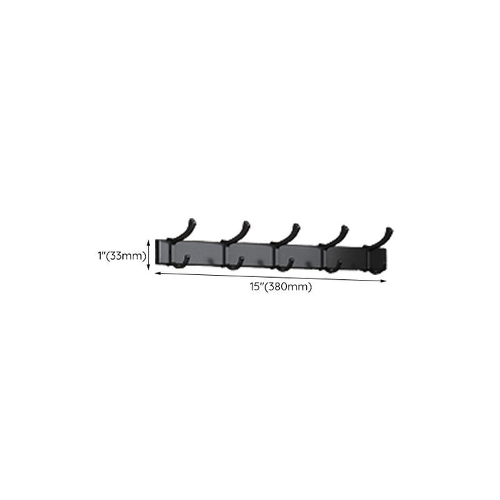 Lisslune | Traditional Aluminum Bathroom Accessories Set Black Bathroom Accessories Kit
