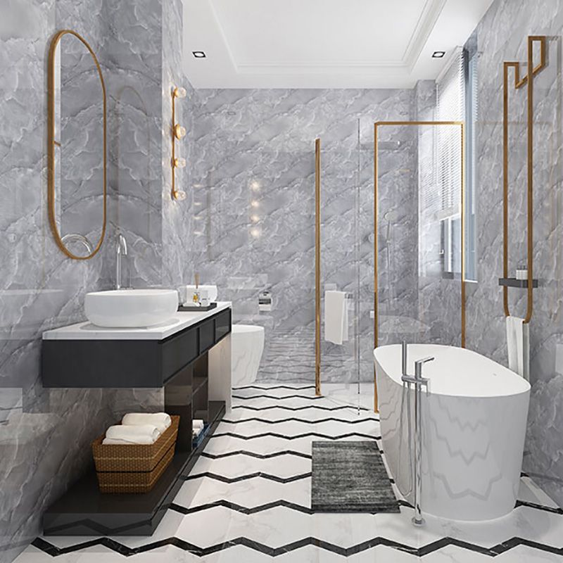 Lisslune | Modern Peel and Stick Tiles Rectangular Peel and Stick Back Wall Pack of 10