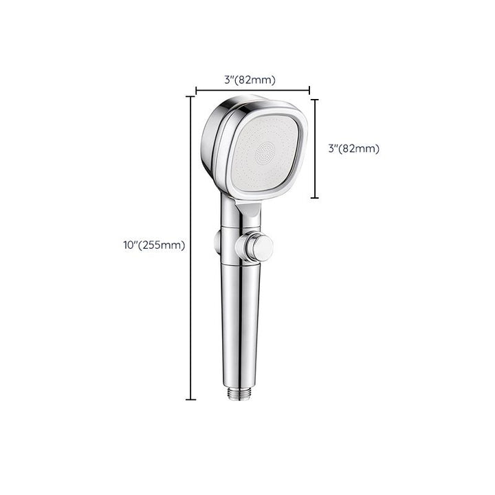 Lisslune | Shower Head Bathroom Square Controllable Brass Handheld Shower Head