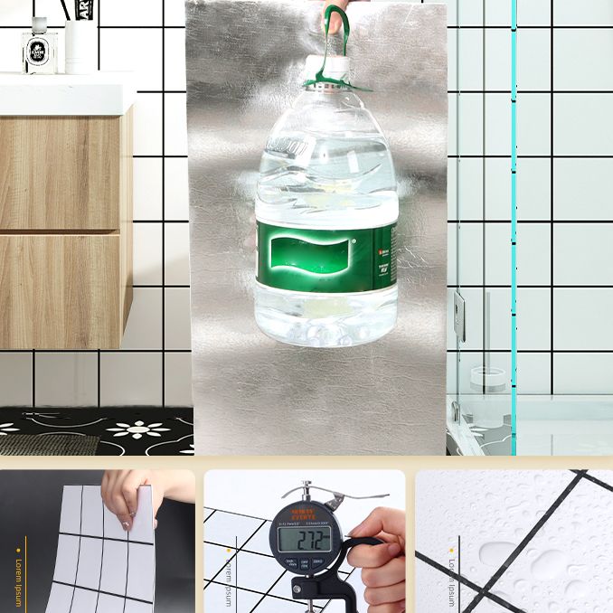 Lisslune | Modern mosaic tile for peeling and sticking for the bathroom backsplash