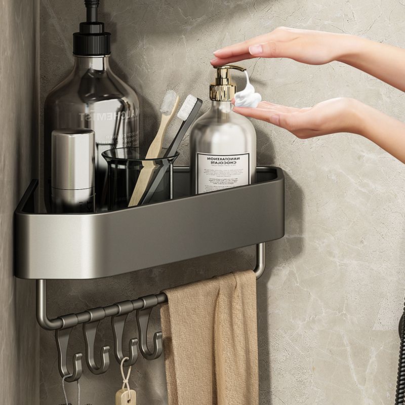 Lisslune | Adhesive Holder Metal Bathroom Accessory Single Piece or in Set with Shelf