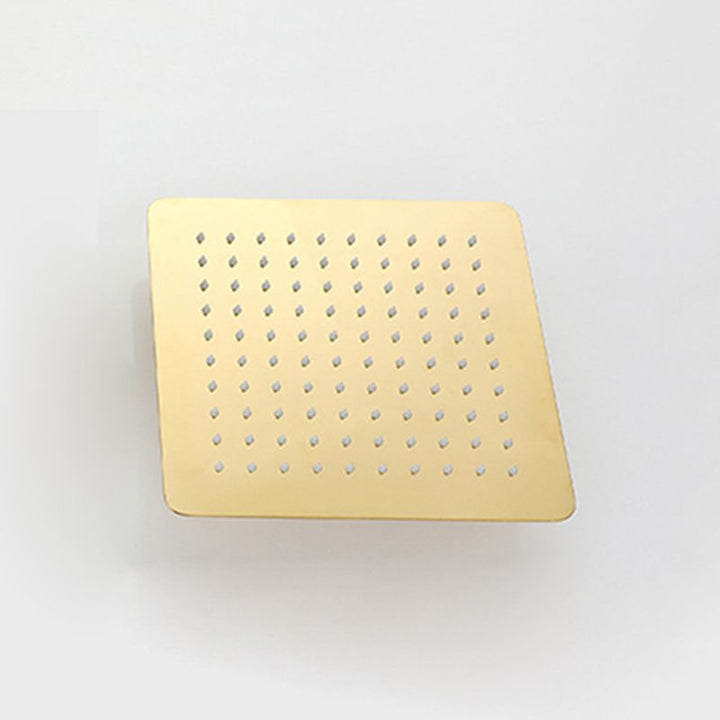 Lisslune | Stainless Steel Square Shower Head Standard Spray Pattern Wall Mounted Shower Head