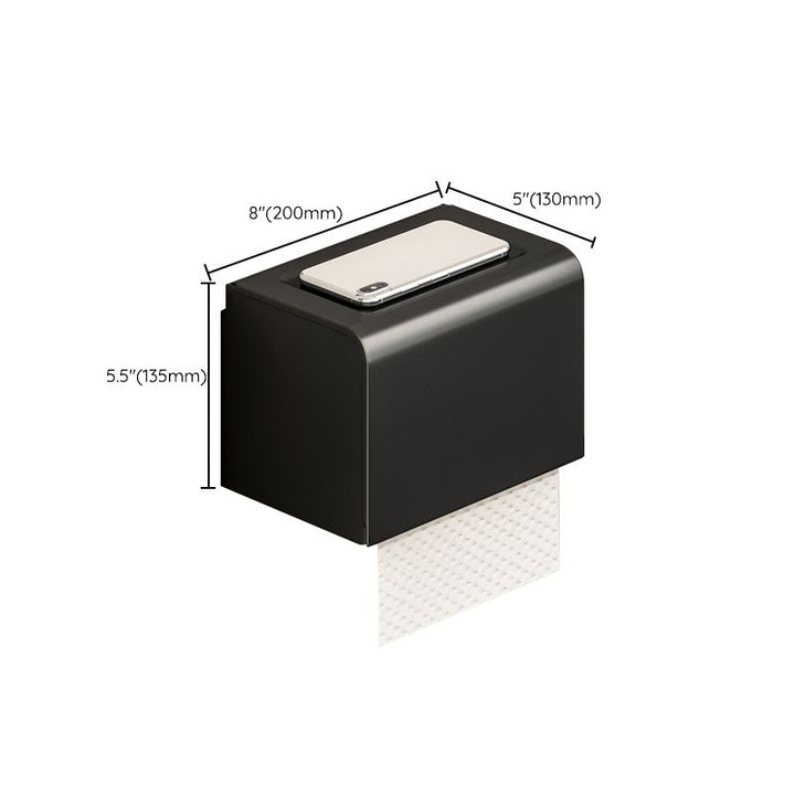 Lisslune | Modern Bathroom Accessory Set Black Towel Bar Bathroom Shelf Bathroom Accessory Set
