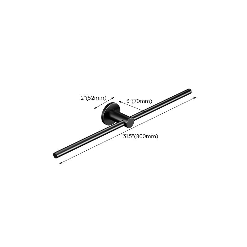 Lisslune | 2-piece modern bathroom accessory set towel bar made of stainless steel